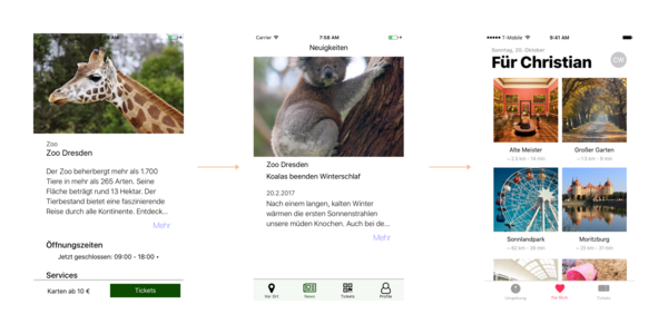 Prototyp der twickly App
