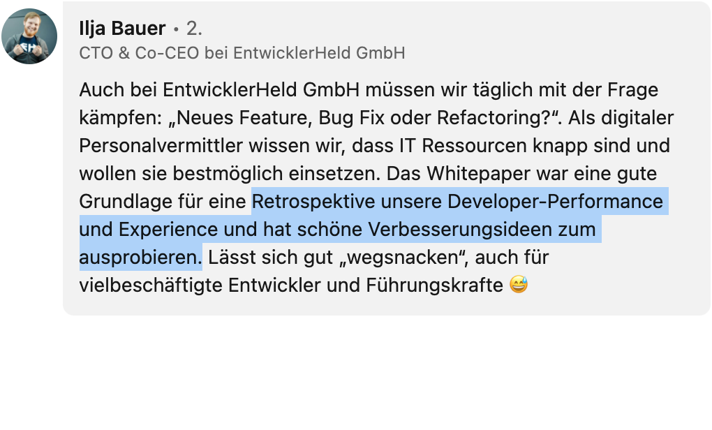 Foto von Oliver Löffler, Integration Engineer bei AMTC GmbH für eine Referenz über die Zusammenarbeit mit DevBoost.
